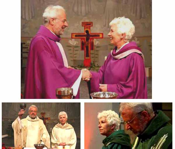 Various Pictures of Fr. Peter Denneman and Mrs Joke Litjens together